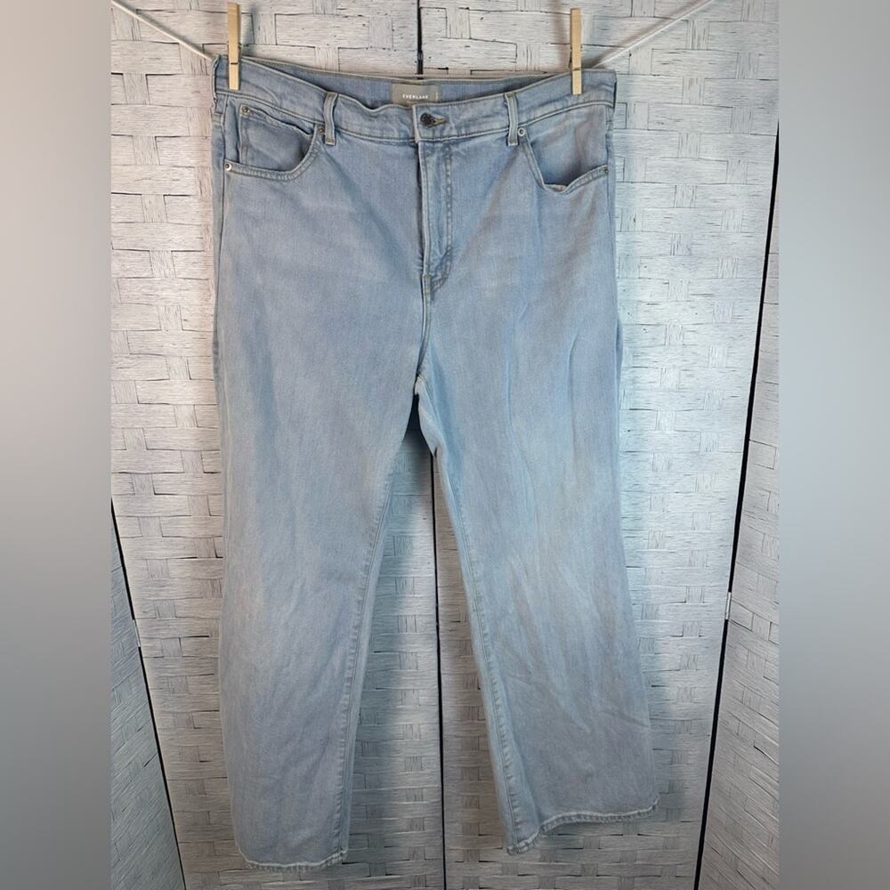 Everlane Womens Jeans Light Wash‎ mid wash straight leg Ankle casual streetwear